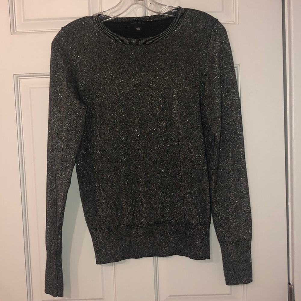 Silver shimmery sweater